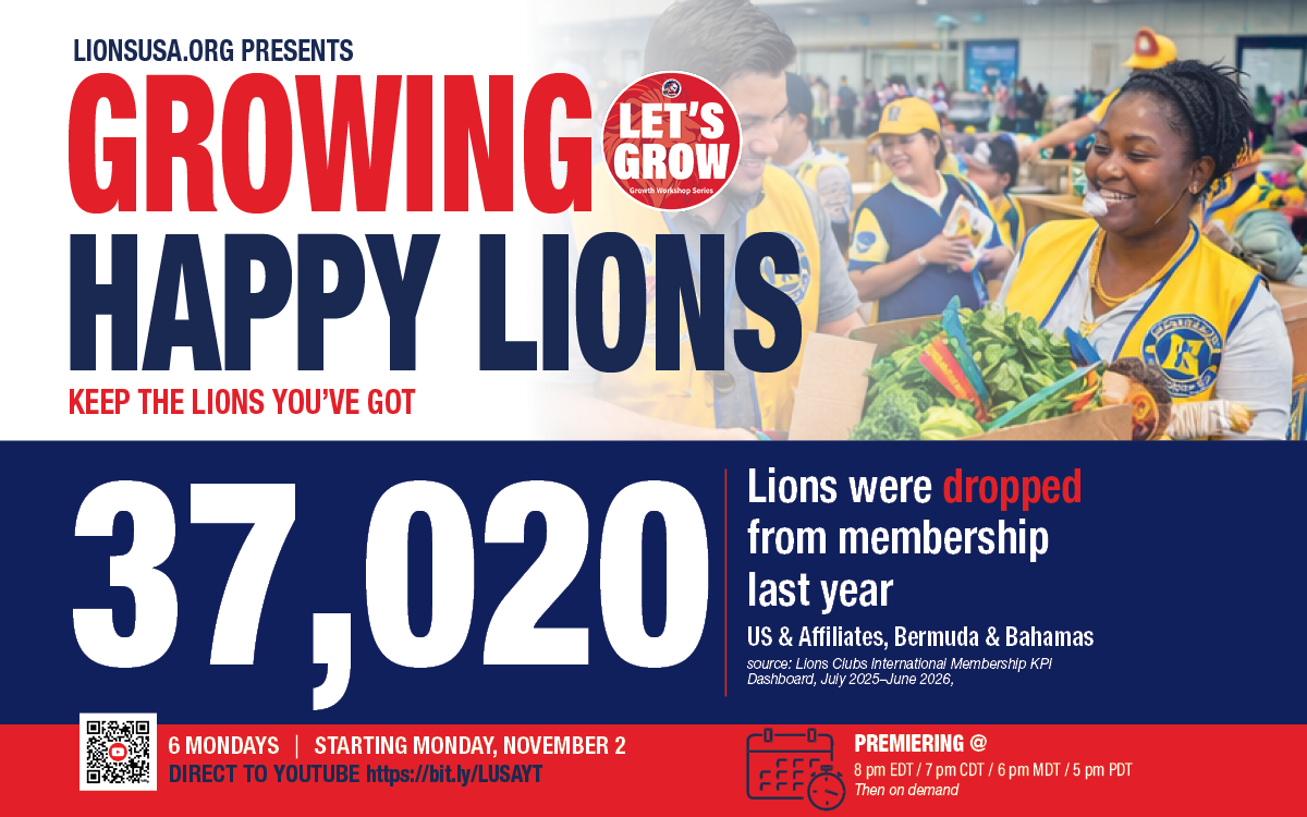 Growing Happy Lions workshop series announcement